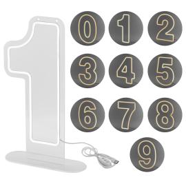 LED Neon Numero Valkoinen 50 cm
