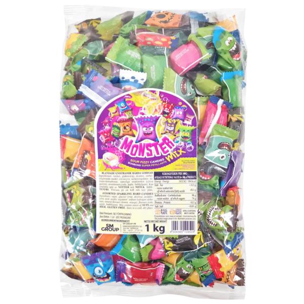 Monsters Kirpeät Karamellit Mix 1kg