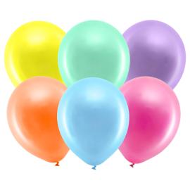 Rainbow Lateksi-ilmapallot Metallic Mix