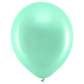 Rainbow Lateksi-ilmapallot Metallic Minttu