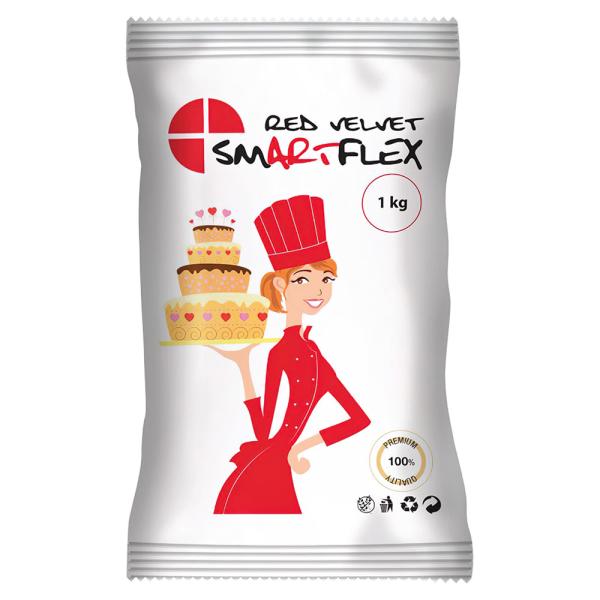 Smart Flex Sokerimassa Punainen 1 Kg