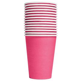 Pahvimukit Kirkas Pinkki 21cl 14 kpl