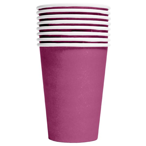 Pahvimukit Violetti 21cl 8 kpl