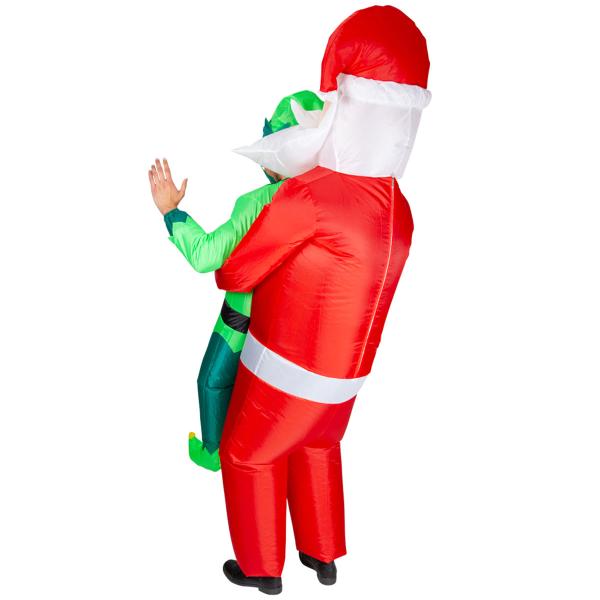 Joulupukki ja Tonttu Puhallettava Carry Me Asu