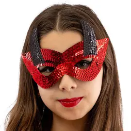 Paholainen Silmänaamio Paljeteilla