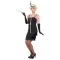 Flapper Mekko Lyhyt Musta Naamiaisasu