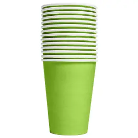 Pahvimukit Limenvihreä 21cl 14 kpl