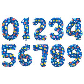 Sininen Numeroilmapallo Pilkuilla