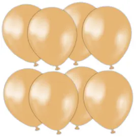 Lateksiilmapallot Metallic Kulta 13cm 25 kpl