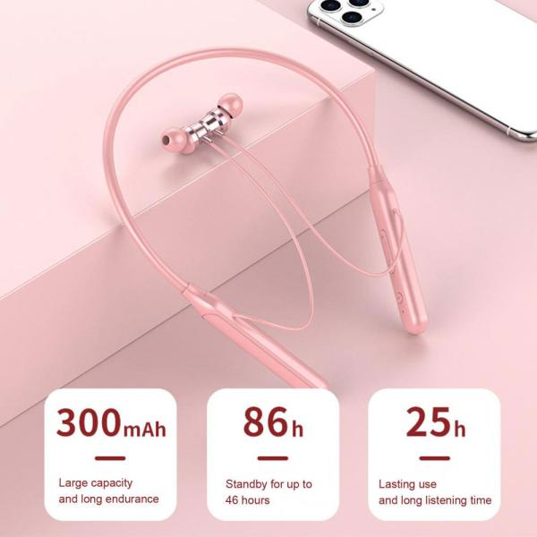 Langattomat In Ear Kuulokkeet Urheiluun Pinkki