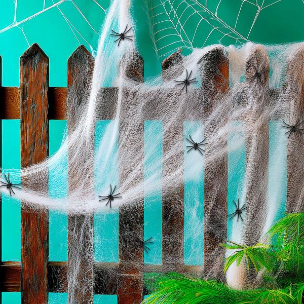 Valkoinen Hämähäkinverkko Hämähäkeillä 200g