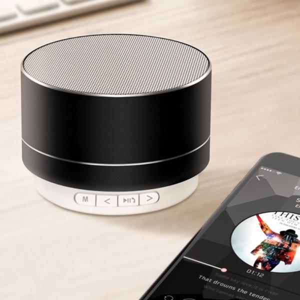 Pyöreä Mini Bluetooth Kaiutin Sininen