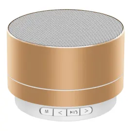 Pyöreä Mini Bluetooth Kaiutin Kulta