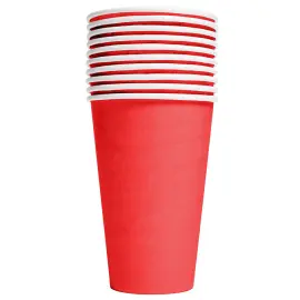 Pahvimukit Punainen 35cl 10 kpl