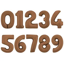 Numeroilmapallo Suklaanruskea Satiini