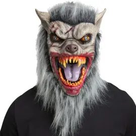 Lateksinaamio Susi Hiuksilla