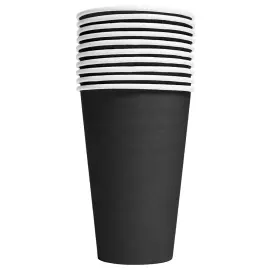 Pahvimukit Musta 35cl 10 kpl