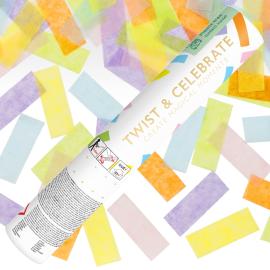 Konfettitykki Suorakulmainen Pastelli 28 cm