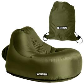 Softybag Lasten Nojatuoli Oliivinvihre&auml; 85 x 88 x 70 cm