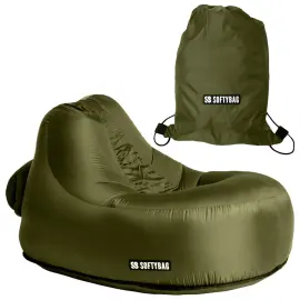 Softybag Lasten Nojatuoli Oliivinvihre&auml; 85 x 88 x 70 cm