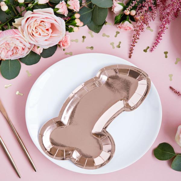 Penis Pahvilautaset Metallic Ruusukulta