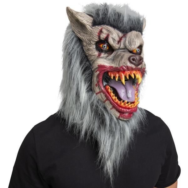 Lateksinaamio Susi Hiuksilla