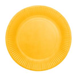 Pahvilautaset Keltainen 18cm 8 kpl