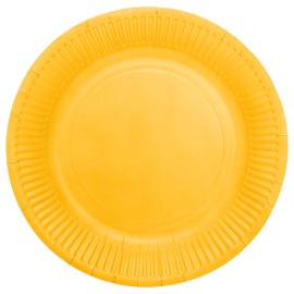 Pahvilautaset Keltainen 23cm 16 kpl
