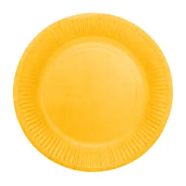 Pahvilautaset Keltainen 18cm 8 kpl