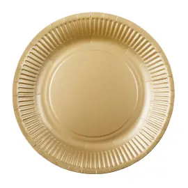 Pahvilautaset Kulta 18cm 8 kpl