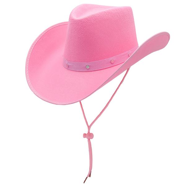 Cowboyhattu Vaaleanpunainen