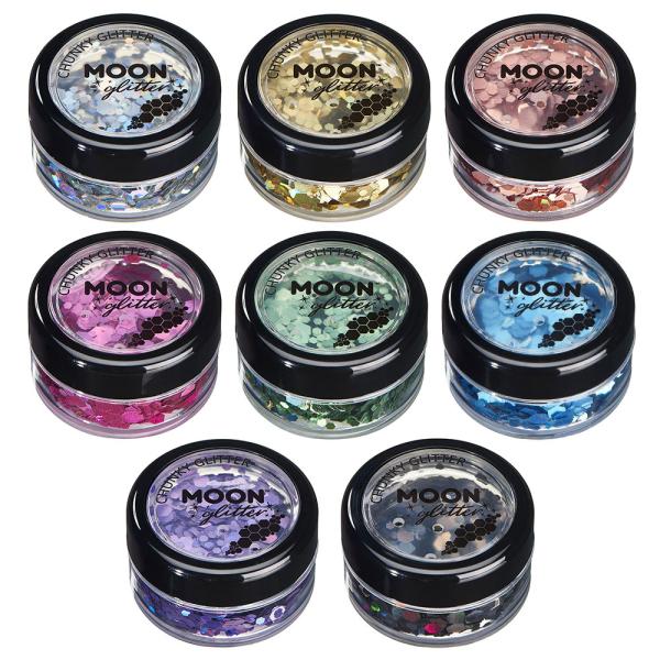 Moon Glitter Holografinen Chunky Glitter