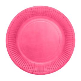 Pahvilautaset Kirkas Pinkki 18cm 8 kpl