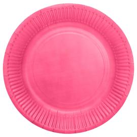 Pahvilautaset Kirkas Pinkki 23cm 16 kpl