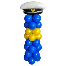 Ilmapallopylv&auml;s Sininen/Kulta Ylioppilaslakilla