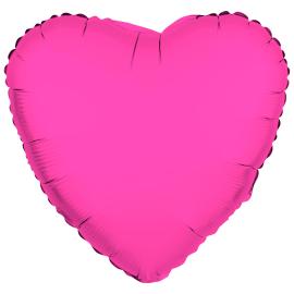 Folioilmapallo Syd&auml;n Neonpinkki