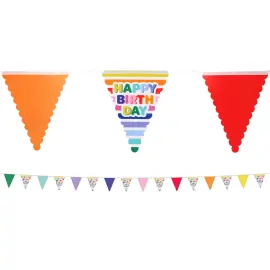Viirinauha Happy Birthday Stripetastic 6 m