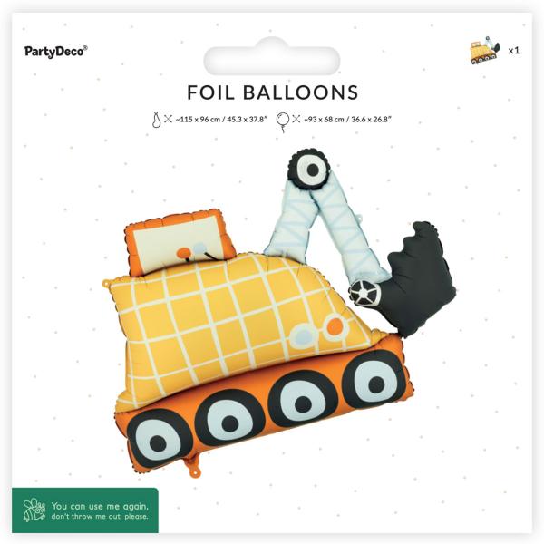 Folioilmapallo Kaivinkone 93 x 68 cm