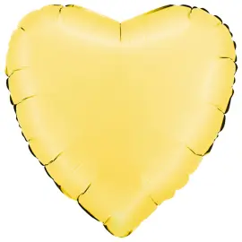 Folioilmapallo Sydän Satiini Banana Yellow