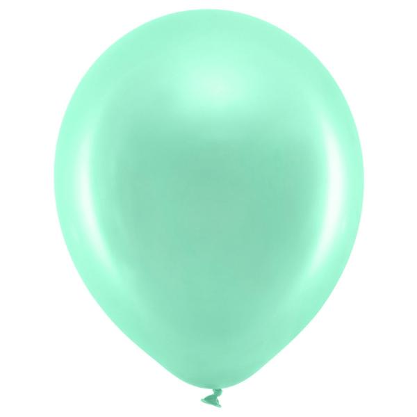 Rainbow Pienet Lateksi-ilmapallot Metallic Minttu