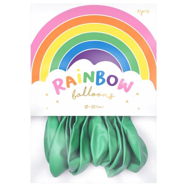 Rainbow Pienet Lateksi-ilmapallot Metallic Minttu