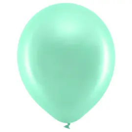 Rainbow Pienet Lateksi-ilmapallot Metallic Minttu