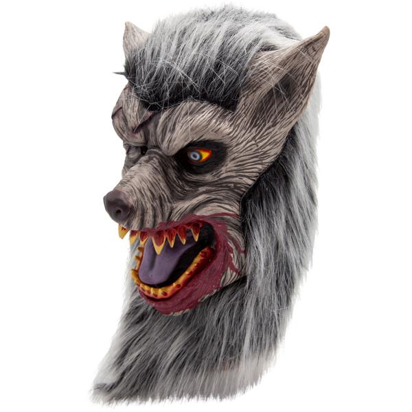 Lateksinaamio Susi Hiuksilla