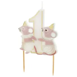 Kakkukynttil&auml; 1 v Hiiret 6,5 x 7,5 cm