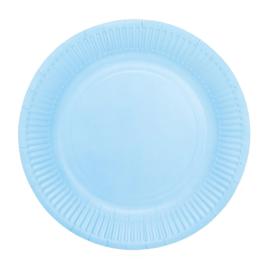 Pahvilautaset Vaaleansininen 18cm 8 kpl