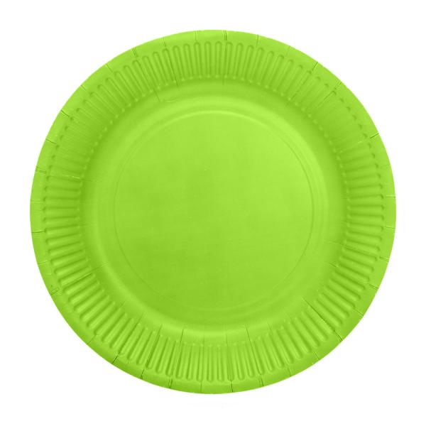 Pahvilautaset Limenvihreä 18cm 8 kpl