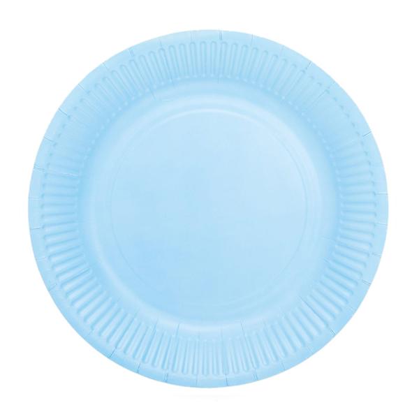 Pahvilautaset Vaaleansininen 18cm 8 kpl