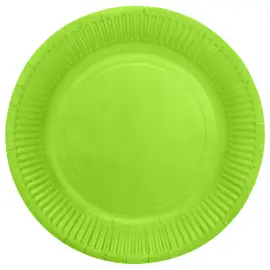 Pahvilautaset Limenvihreä 23cm 8 kpl