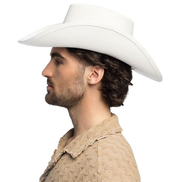 Villi Länsi Valkoinen Cowboyhattu