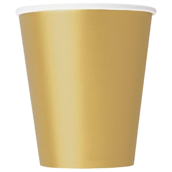 Pahvimukit Kulta 27cl 8 kpl